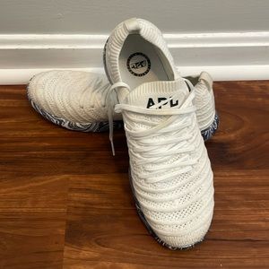APL Techloom wave sneakers, white with black bottom, size 10
